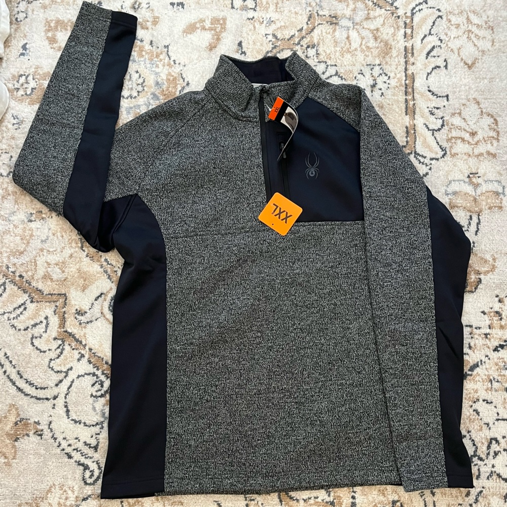 Men’s Spyder Quarter Zip Fleece NWT